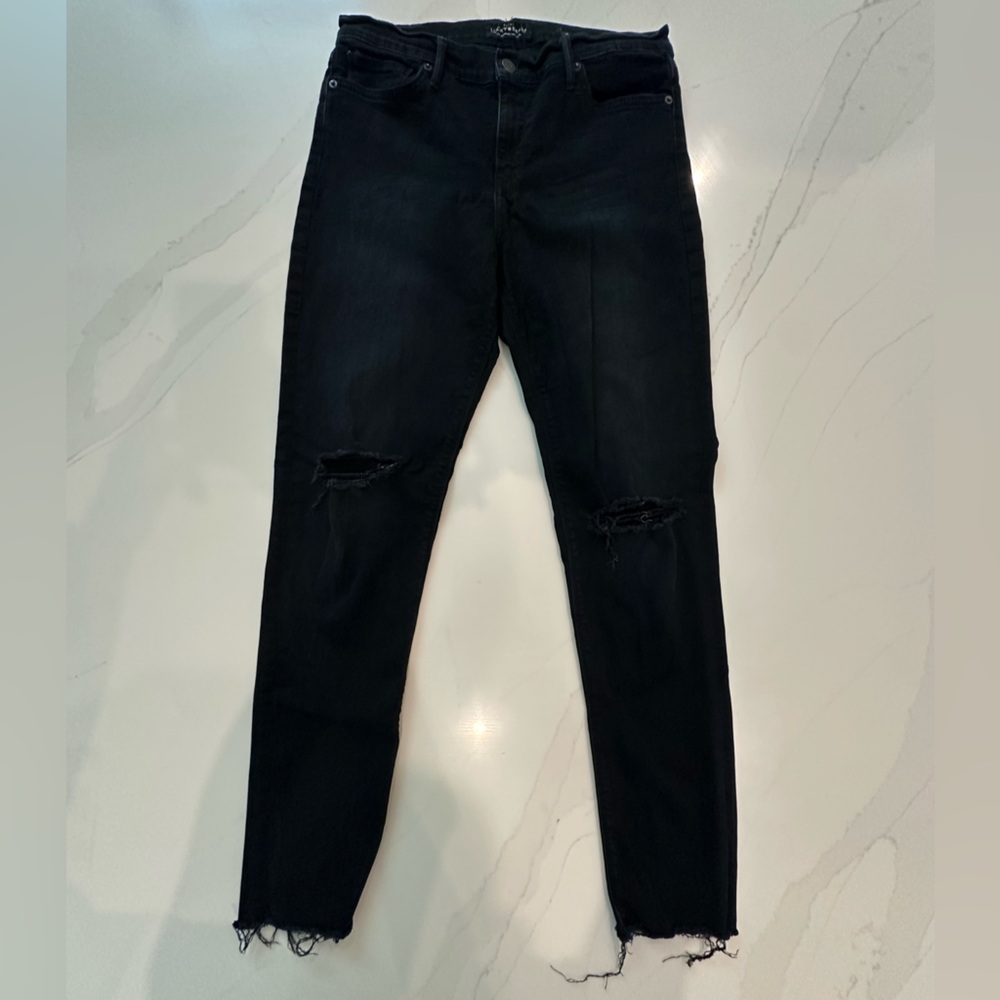 Lucky Brand Black Ripped Jeans
